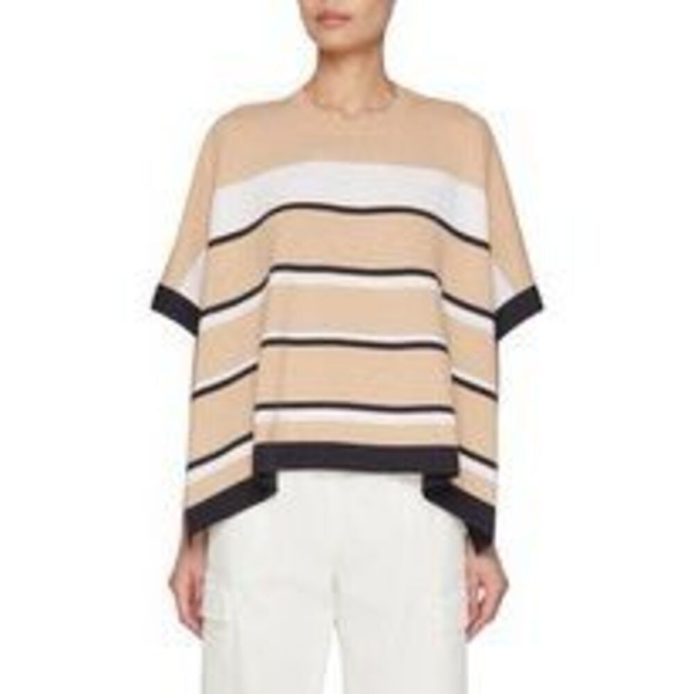 PESERICO | KNITTED WOOL SILK CASHMERE CAPE NEW NWT